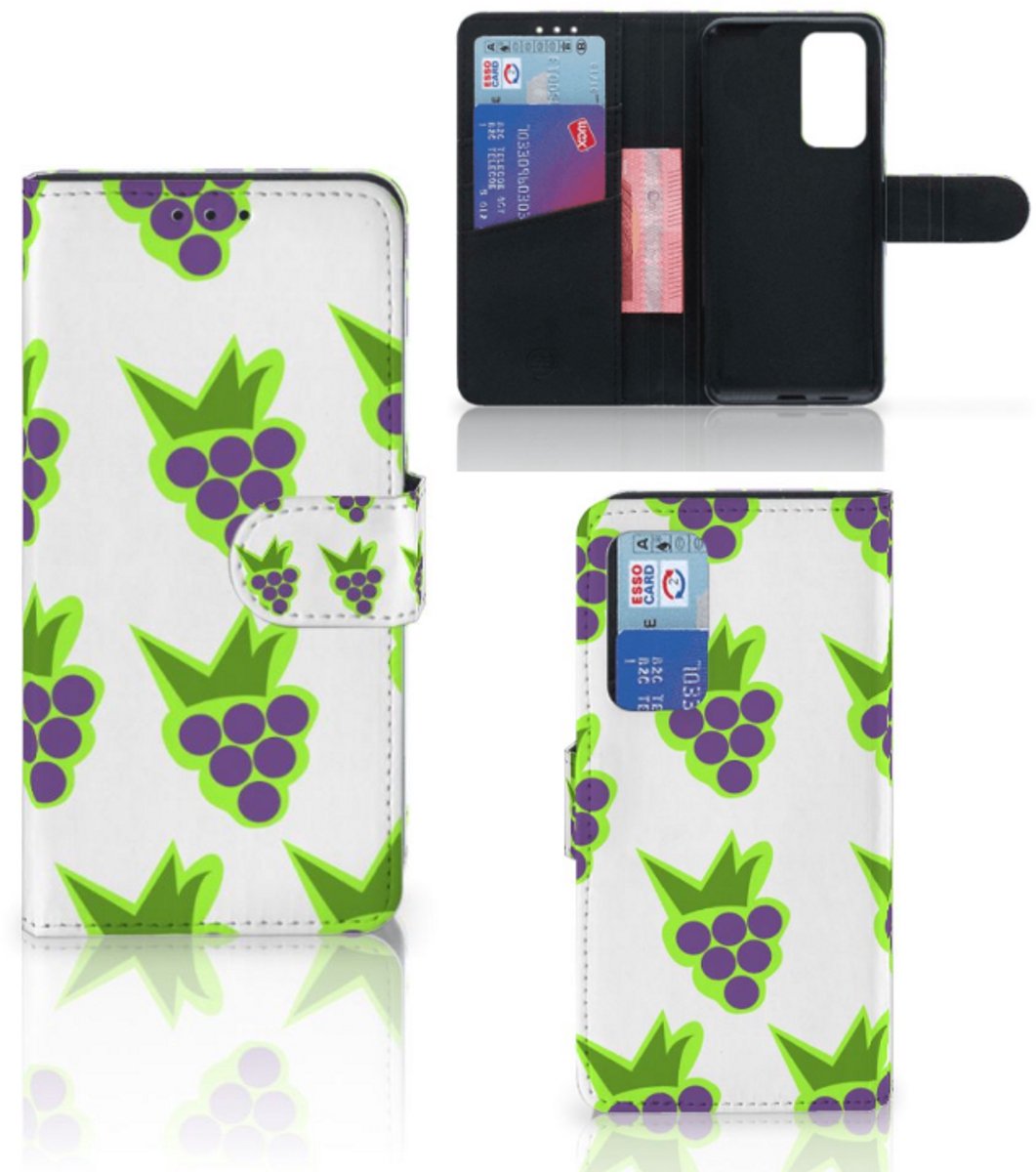 Huawei P40 Book Cover Druiven
