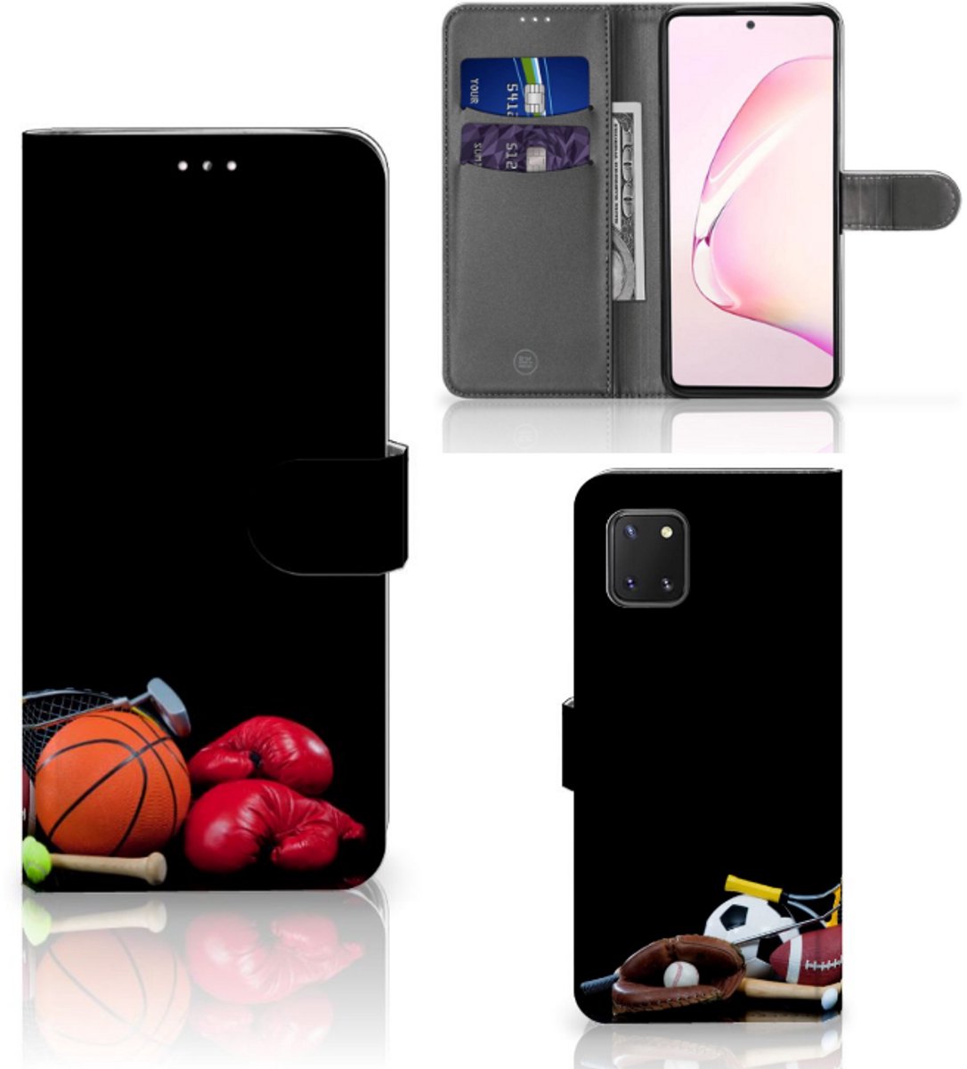 Samsung Note 10 Lite Wallet Case met Pasjes Sports