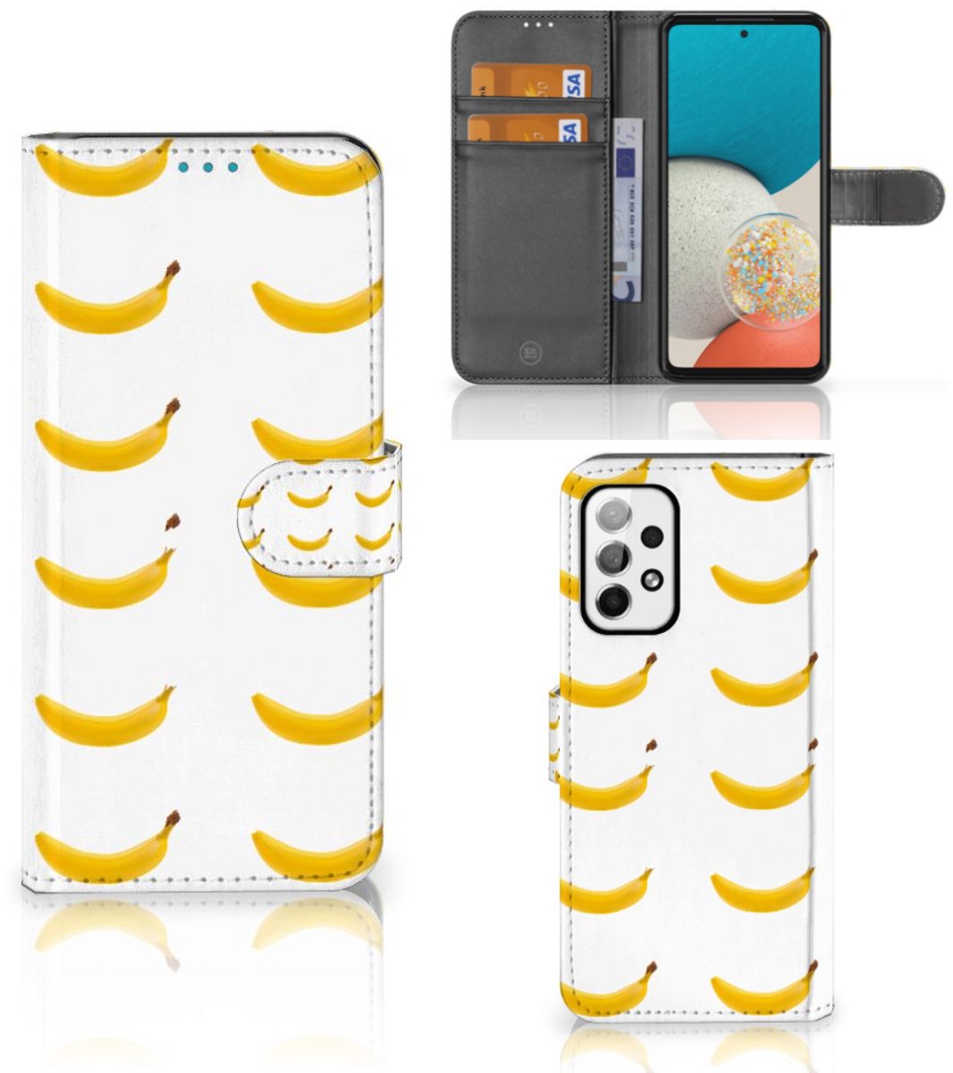 Samsung Galaxy A73 5G Book Cover Banana