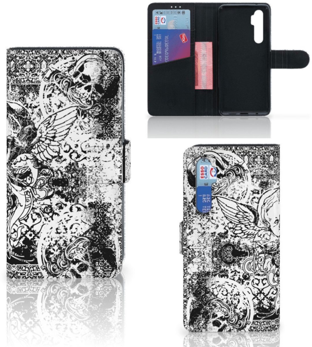 Telefoonhoesje met Naam Xiaomi Mi Note 10 Lite Skulls Angel