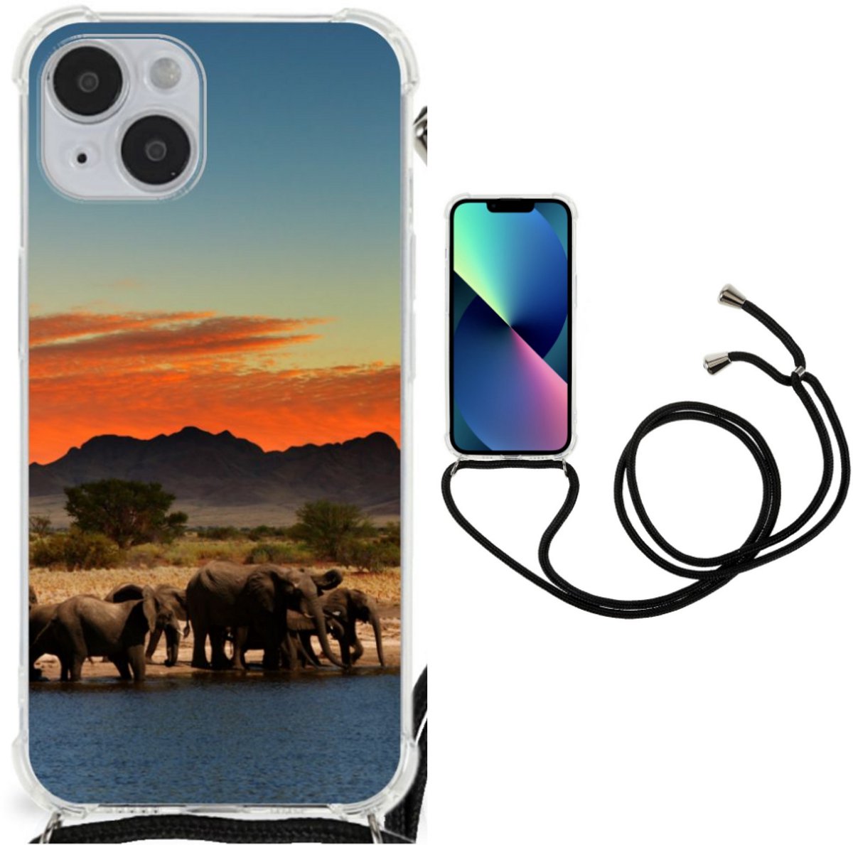iPhone 14 Plus Case Anti-shock Olifanten