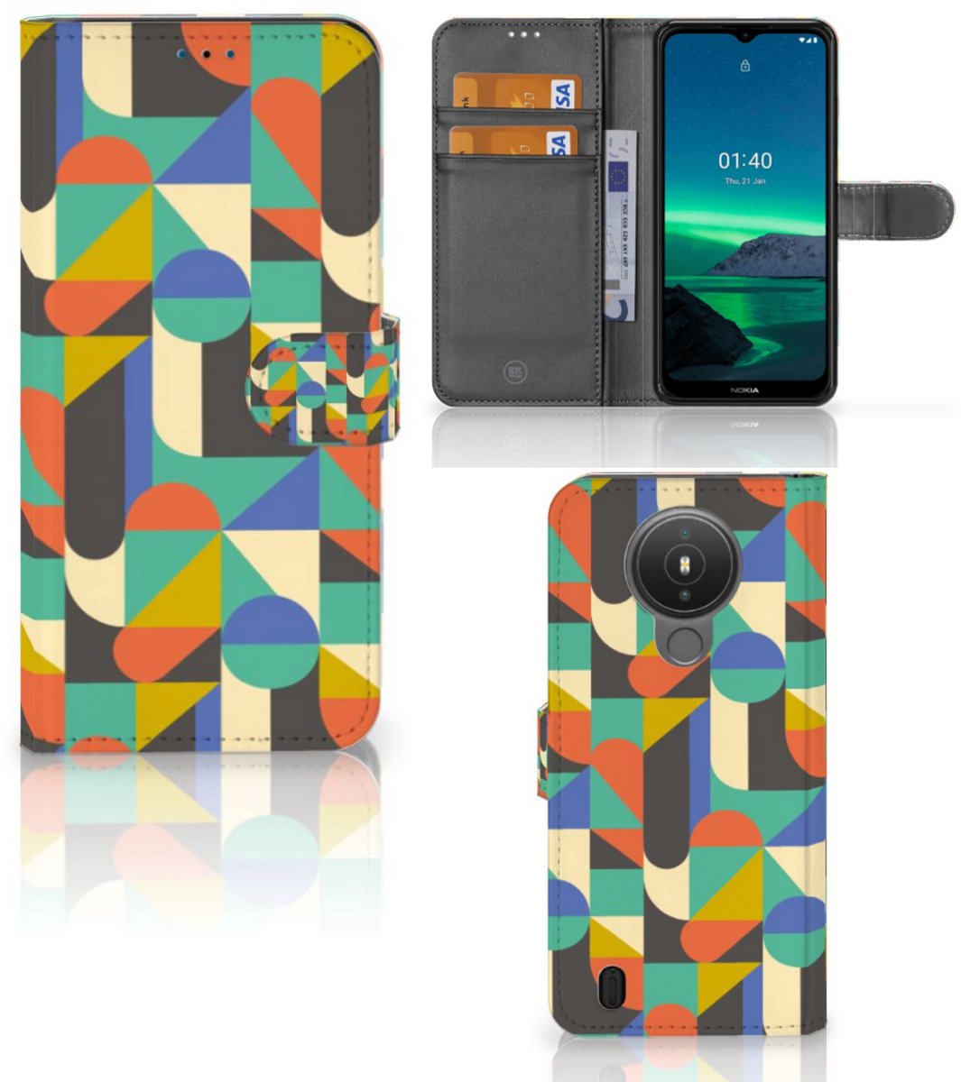 Nokia 1.4 Telefoon Hoesje Funky Retro