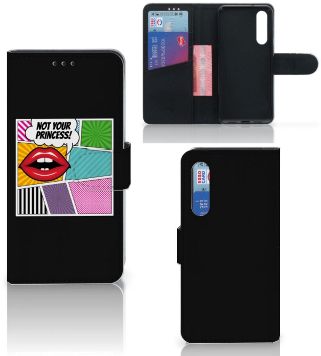 Xiaomi Mi 9 SE Wallet Case met Pasjes Popart Princess