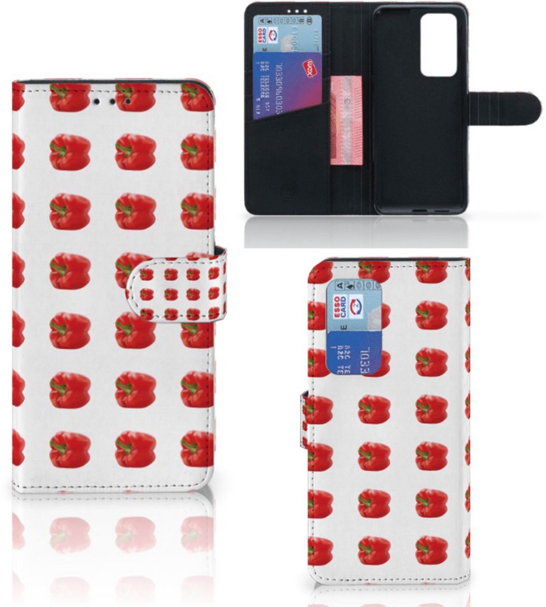 Huawei P40 Pro Book Cover Paprika Red