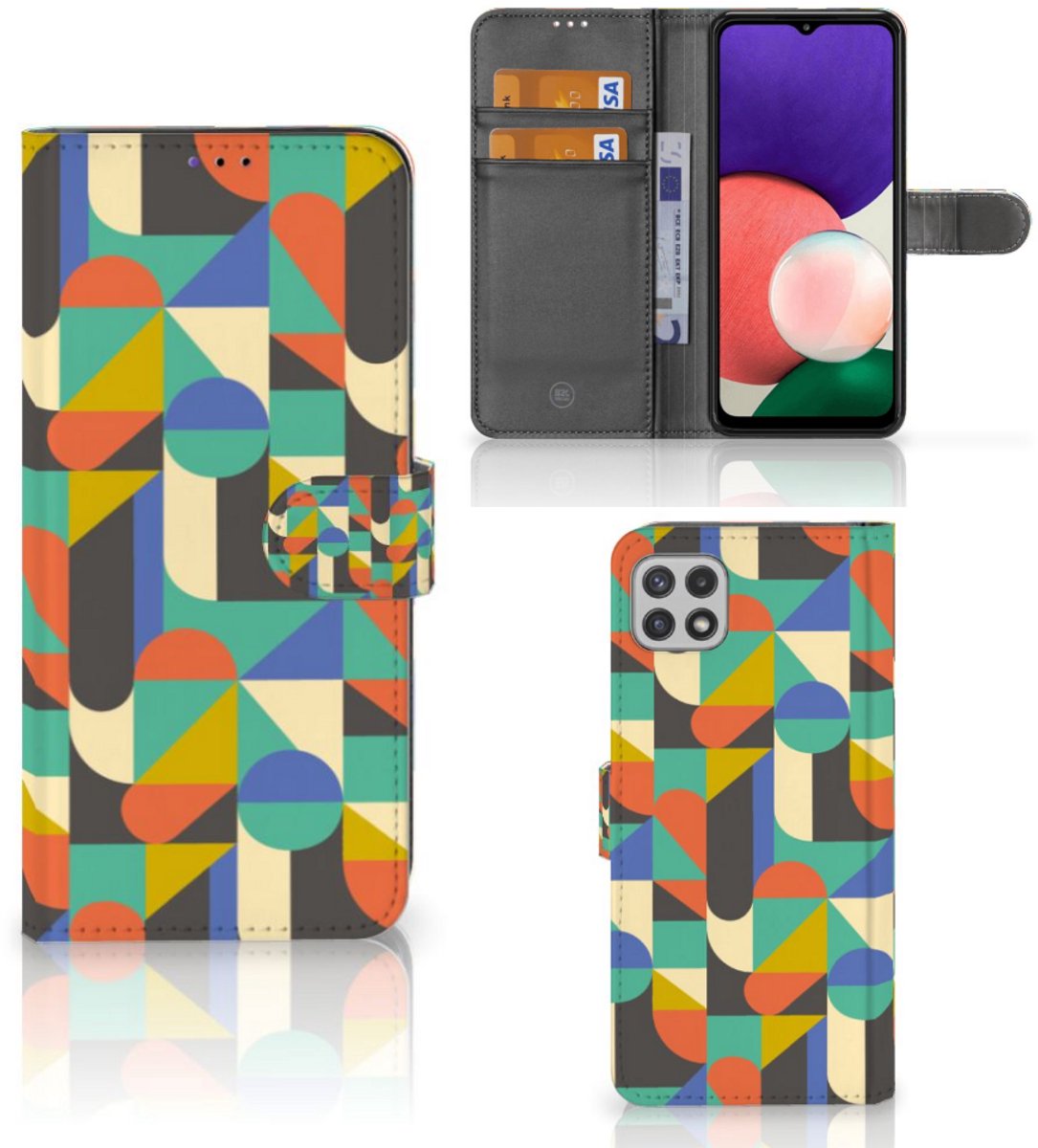 Samsung Galaxy A22 5G Telefoon Hoesje Funky Retro