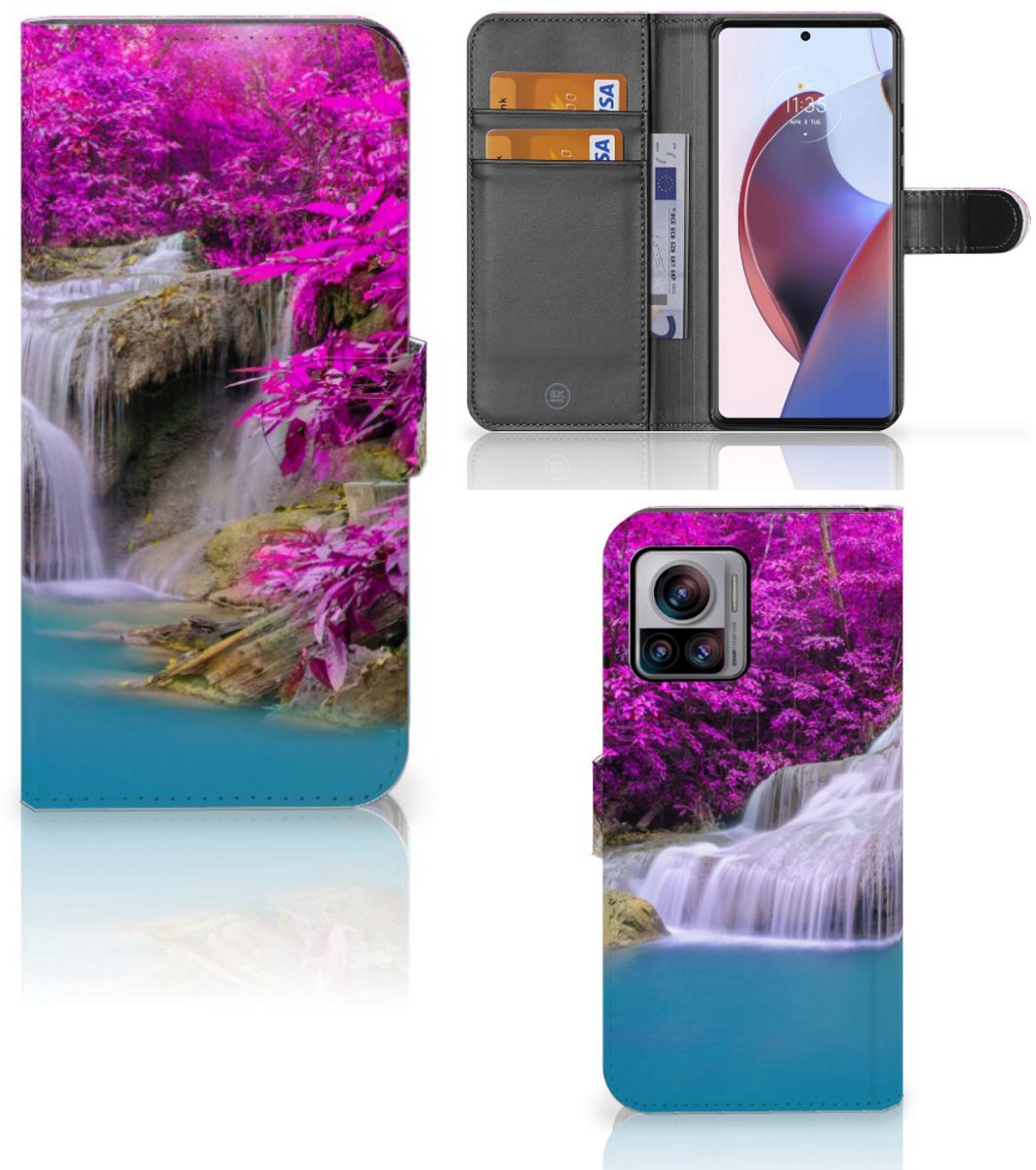 Boekhoesje voor Motorola Edge 30 Ultra Flip Cover Waterval