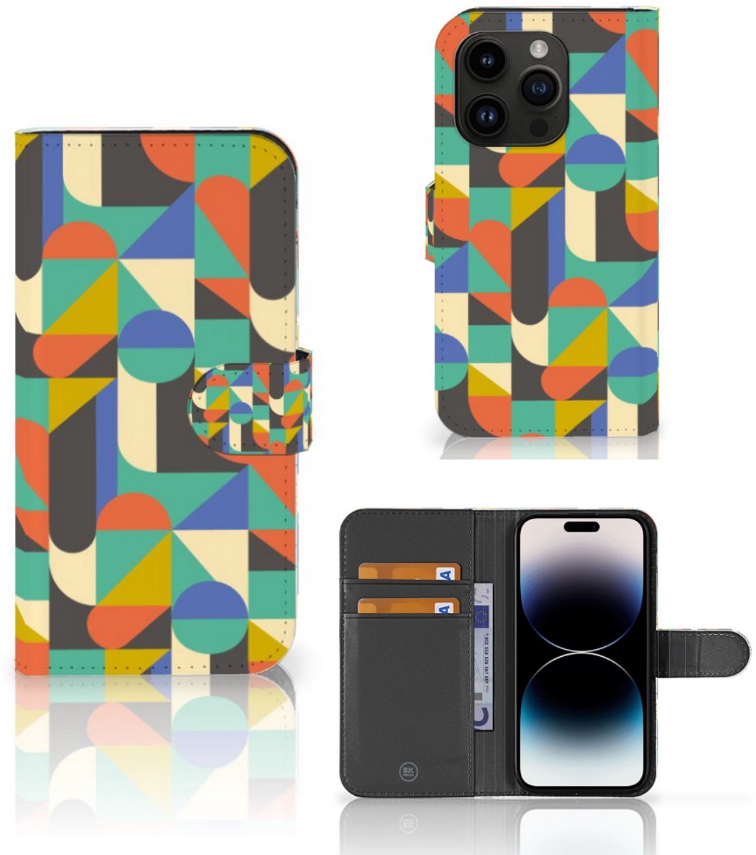 iPhone 15 Pro Telefoon Hoesje Funky Retro