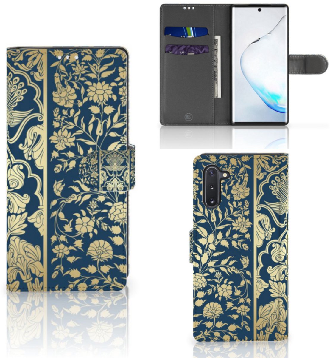 Samsung Galaxy Note 10 Hoesje Beige Flowers