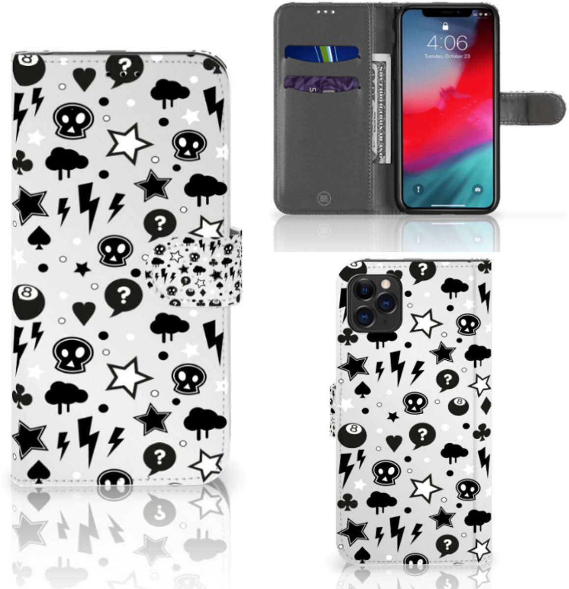 Telefoonhoesje met Naam Apple iPhone 11 Pro Max Silver Punk