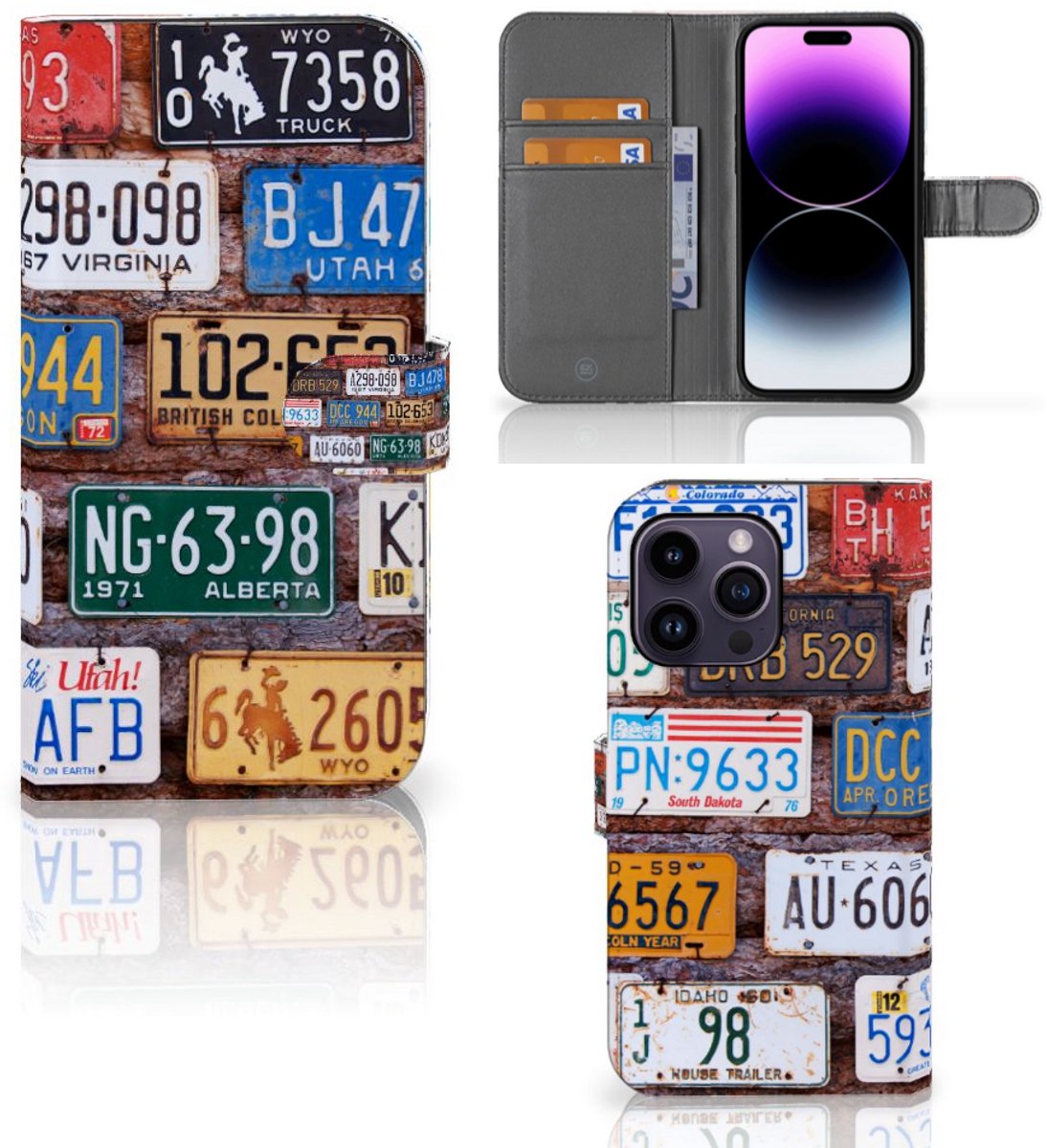 iPhone 15 Pro Max Telefoonhoesje met foto Kentekenplaten