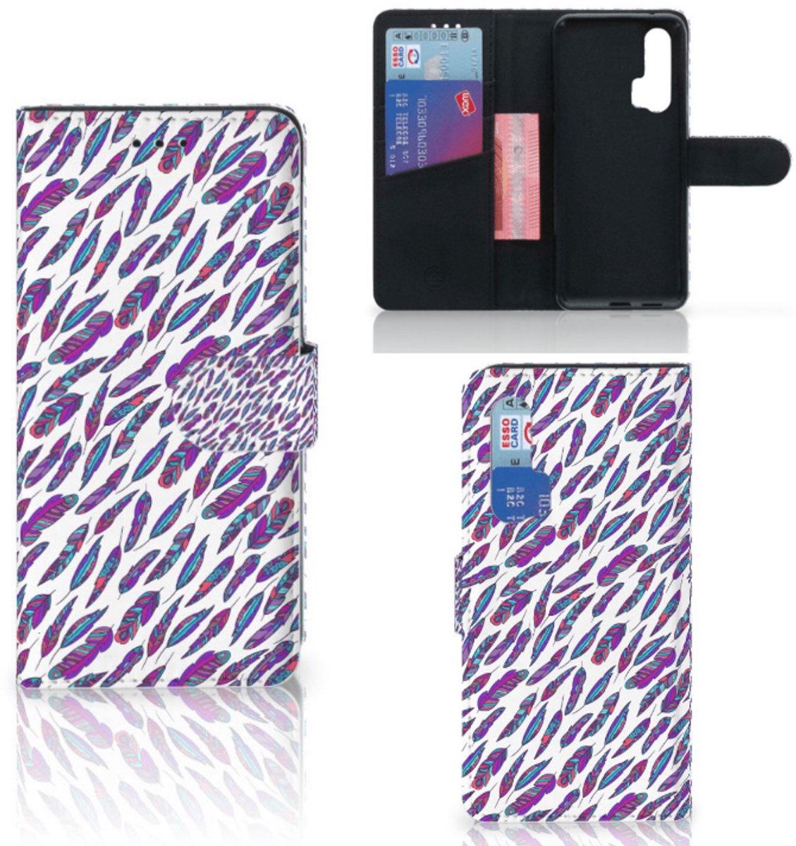 Honor 20 Pro Telefoon Hoesje Feathers Color