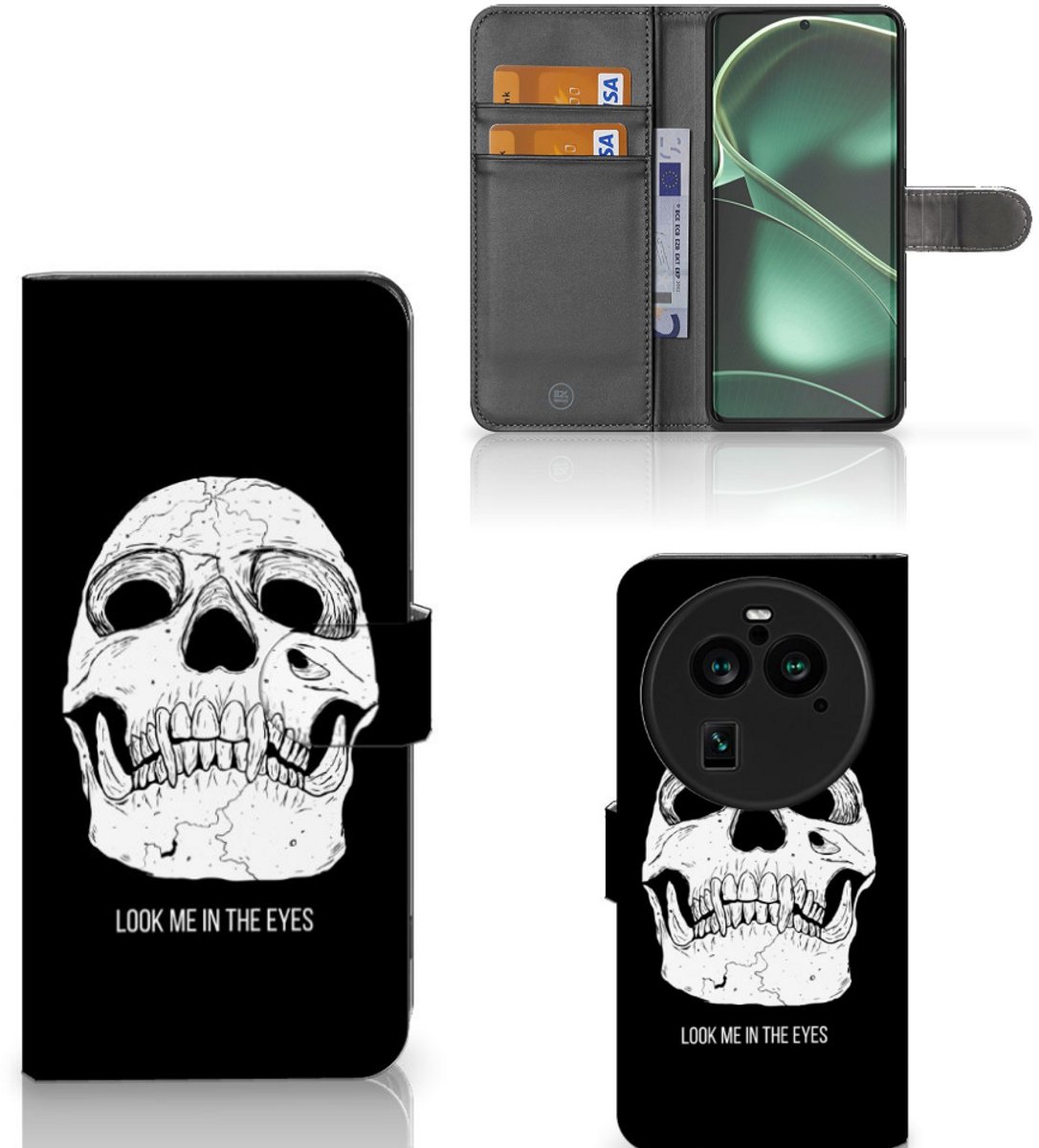 Telefoonhoesje met Naam OPPO Find X6 Pro Skull Eyes