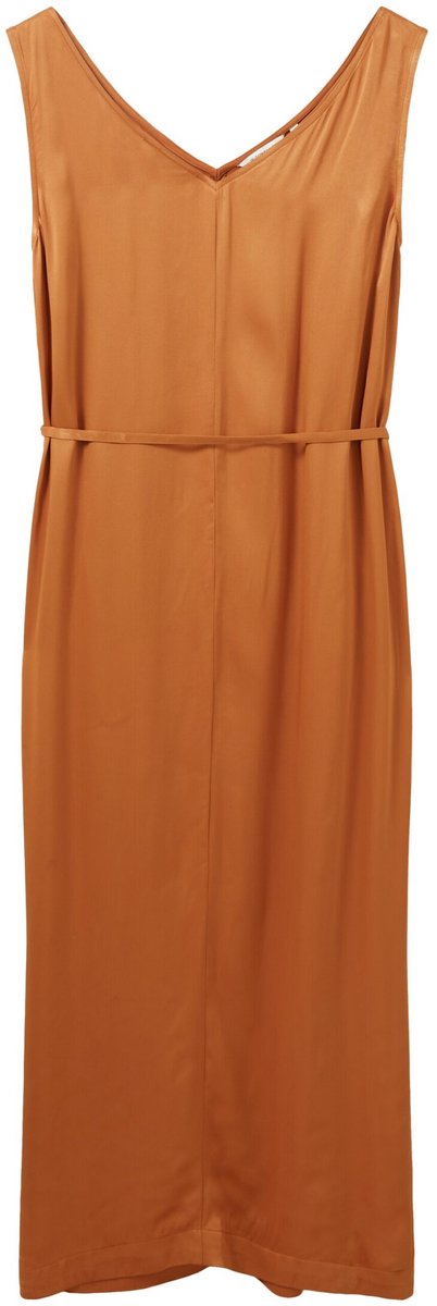 Tom Tailor - Jurk - Maat 38 - Vrouwen - 31650 terracott - Viscose