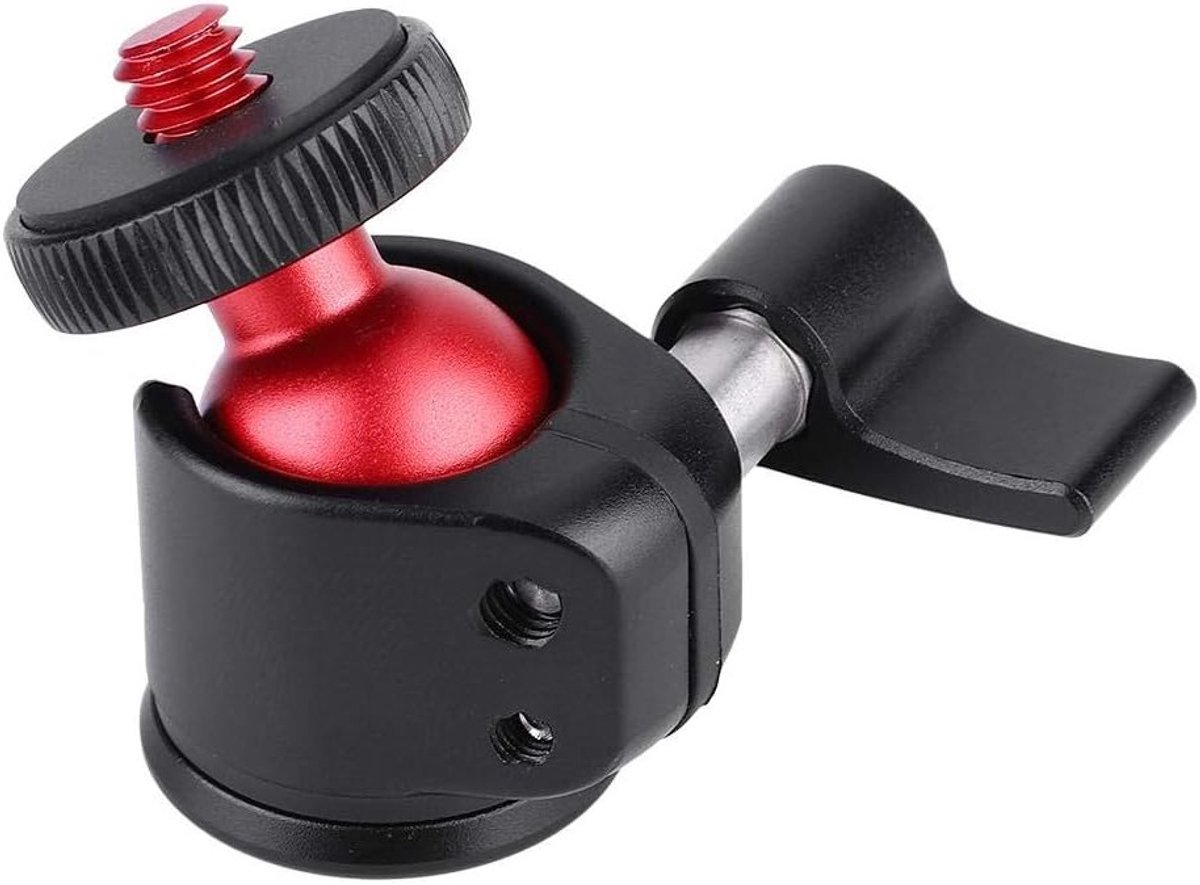 Mini Ball Head Statief met 360 Graden Beweging, Aluminium Camera Bevestiging en 1/4" Schroefdraad voor Digitale SLR Camera's