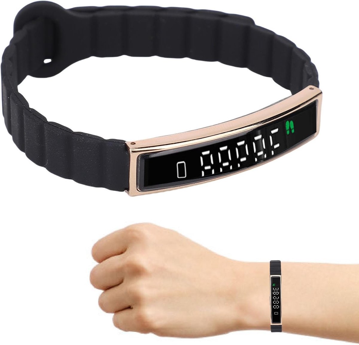 Fitness Tracker Band - Slimme Bluetooth Armband met App, Trainingsdata Visualisatie, Fotografie en Belnotificaties Ondersteuning