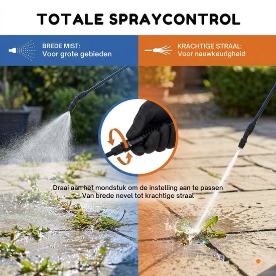 TETRA Tools Drukspuit 5 Liter Zuurbestendig - Druksproeier voor Onkruidverdelger en Tuinsproeier - Incl. Chemie Handschoenen van Merkloos	 — afbeelding 5