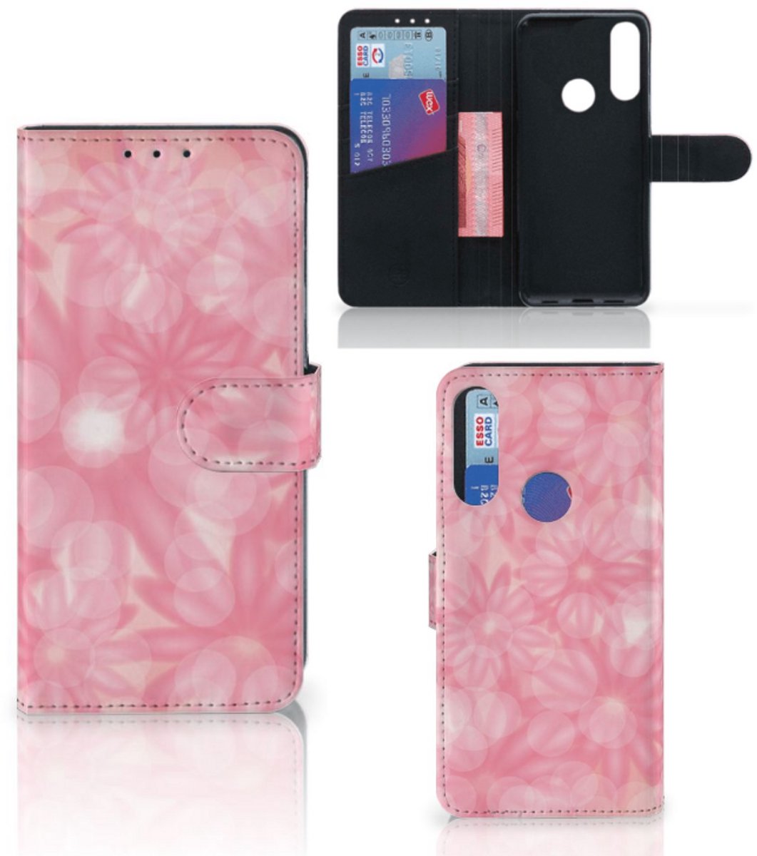 Book Case voor Alcatel 1S 2020 Hoesje Spring Flowers