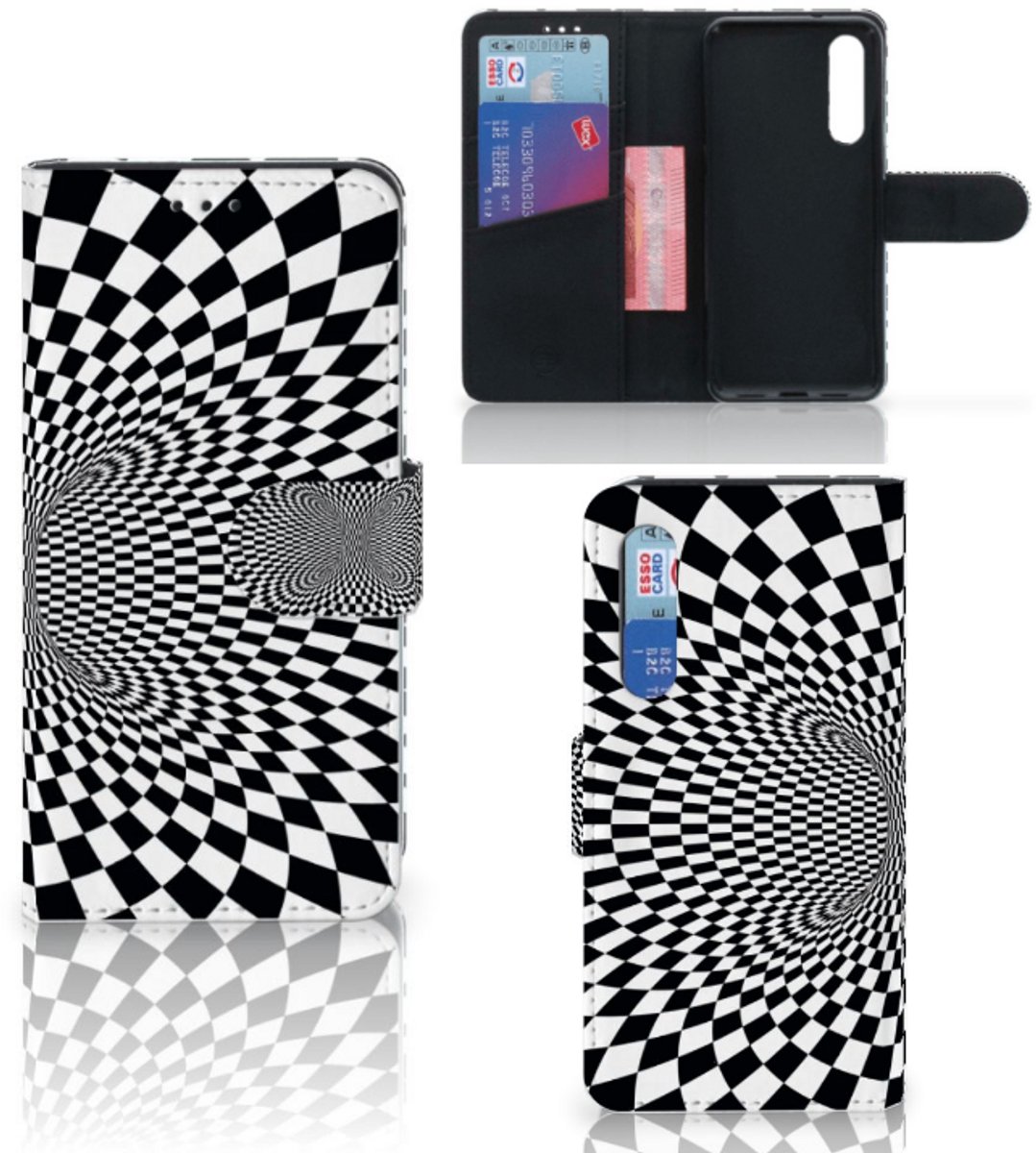 Book Case voor Xiaomi Mi 9 SE Book Case Illusie
