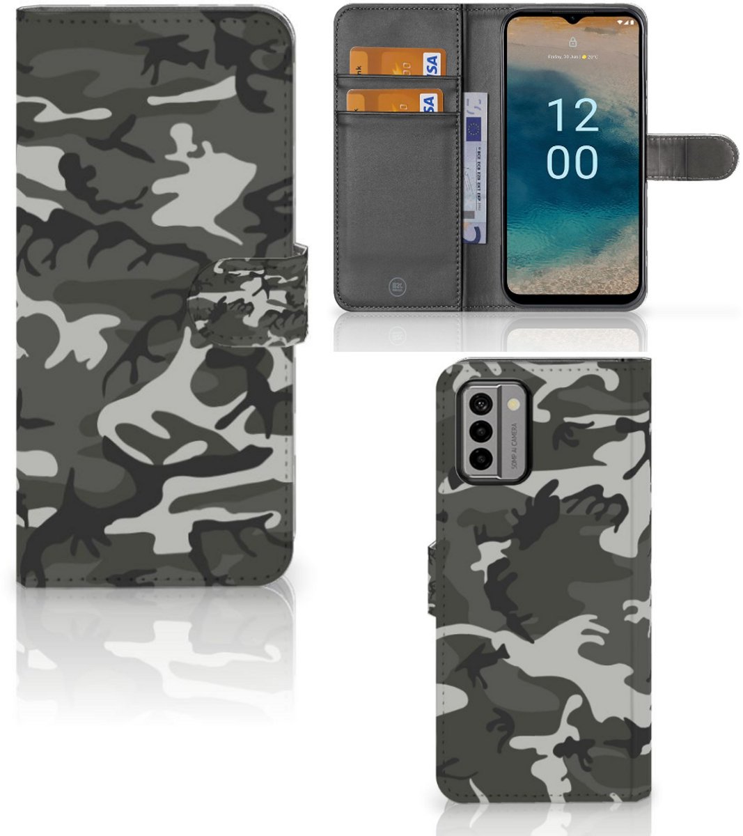 Nokia G22 Telefoon Hoesje Army Light