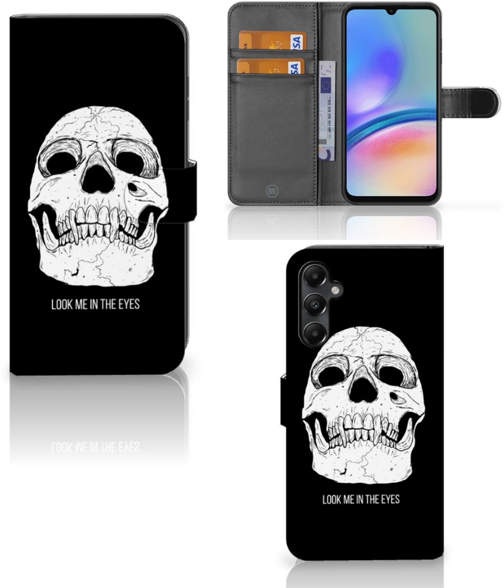 Telefoonhoesje met Naam Samsung Galaxy A05s Skull Eyes