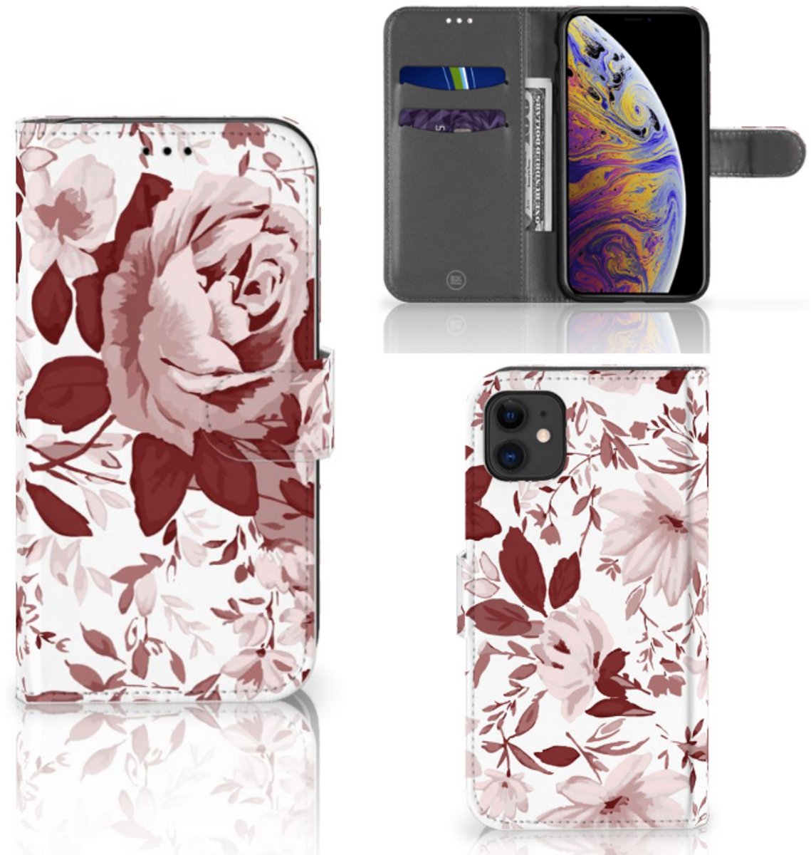 Hoesje Apple iPhone 11 Watercolor Flowers