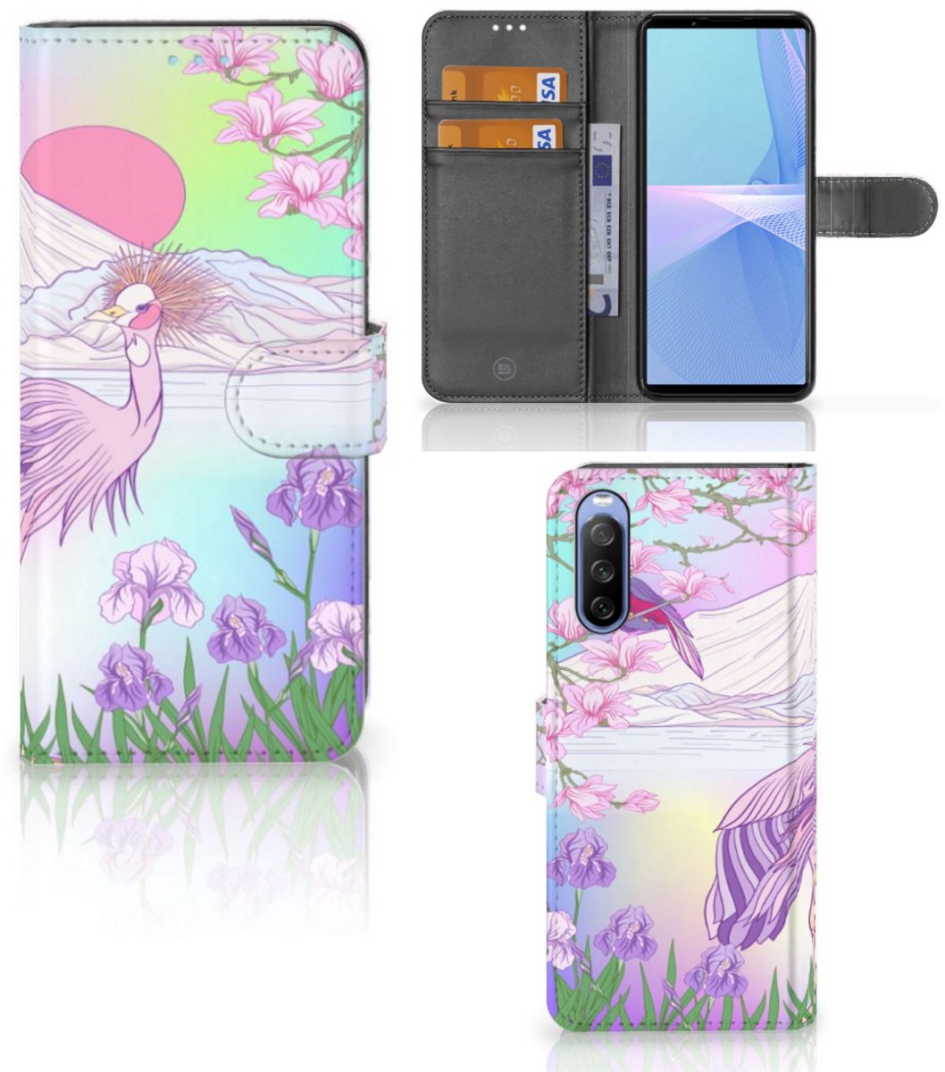 Sony Xperia 10 III Telefoonhoesje met Pasjes Bird