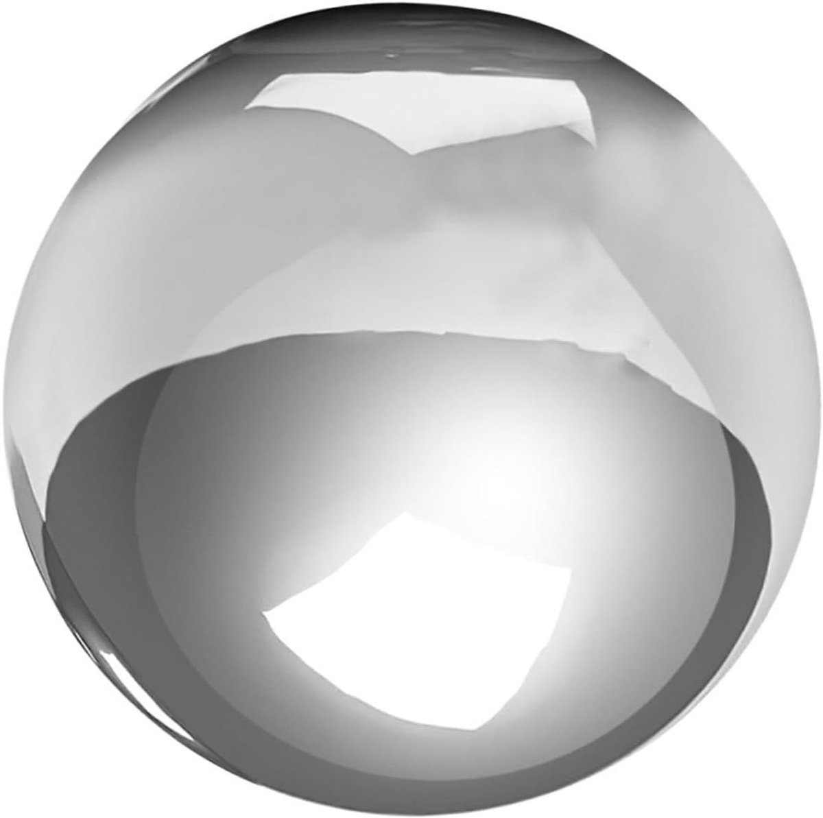 Spiegelbol Tuin - Decoratieve Bol - Tuin Decoratie - Hoogglans Afwerking - 18cm Diameter - Zilver