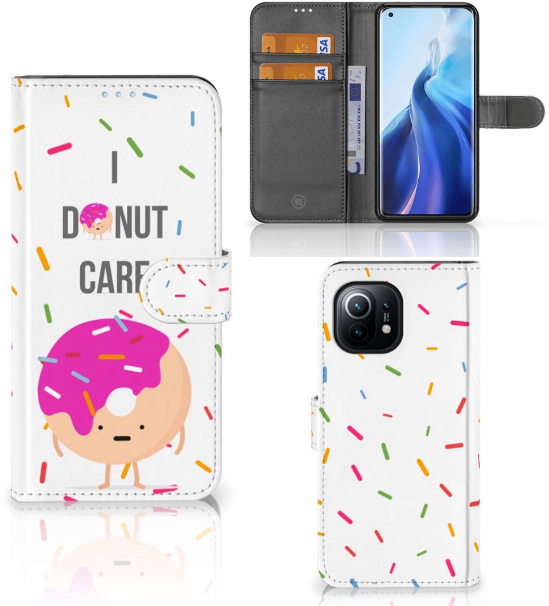 Xiaomi Mi 11 Book Cover Donut Roze