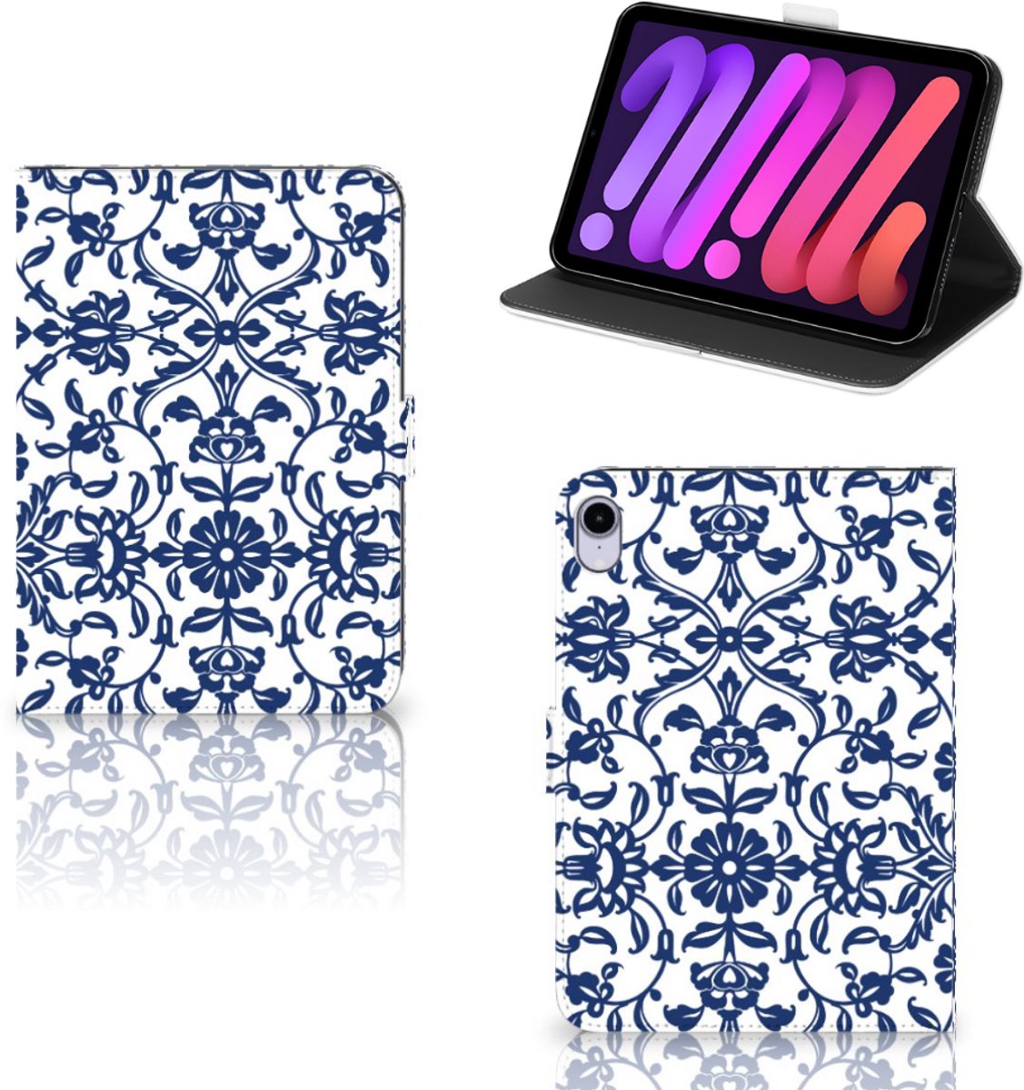 iPad Mini 6 (2021) Tablet Cover Flower Blue