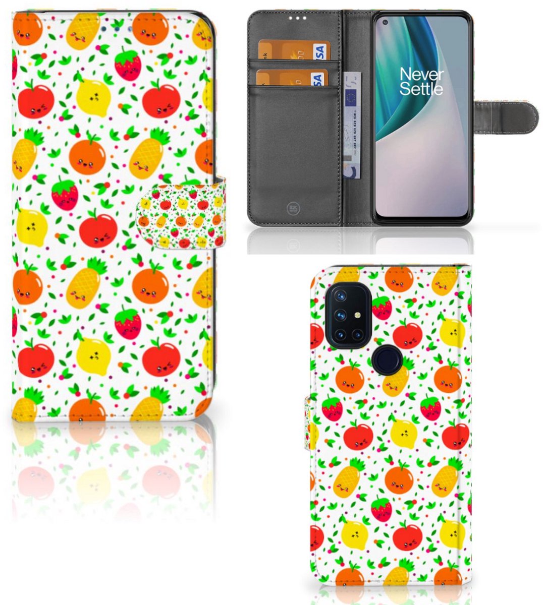 OnePlus Nord N10 Book Cover Fruits