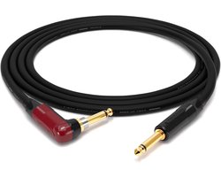 enoaudio Mogami 3368 Professionele gitaar baskabel instrument | Neutrik Gold Silent Switch TS hoek jack - TS jack | HiFi, 0,5 m