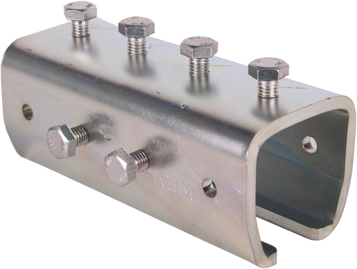 Verbindingsmof Type 2 - Railverbinder Schuifdeur - Schuifdeuren Monteren - Zonder Lassen - 14 x 6 x 5.5 cm