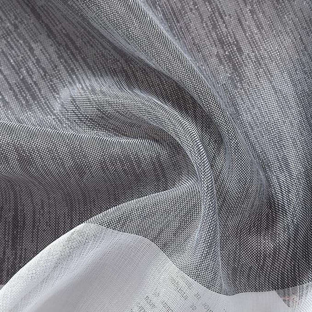CE - Lichtdoorlatende Gordijnen - Paskjes - Polyester - Grijs