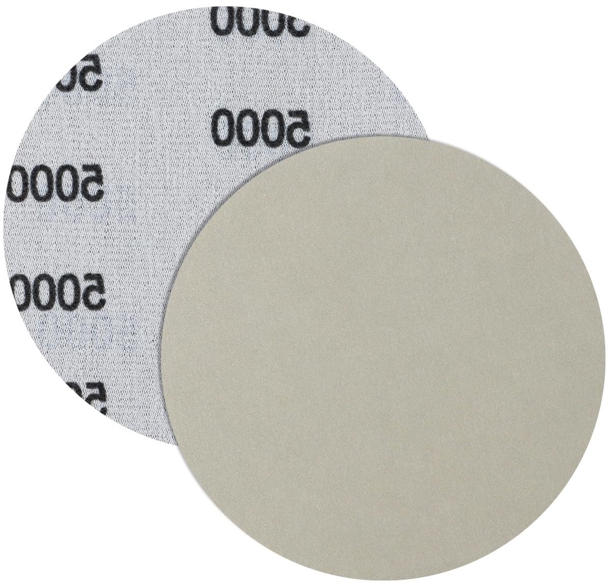Set van 5 Schuurpapier 125 mm met Klittenband, 5000 Grit voor Nat en Droog Schuren van Auto, Metaal en Hout