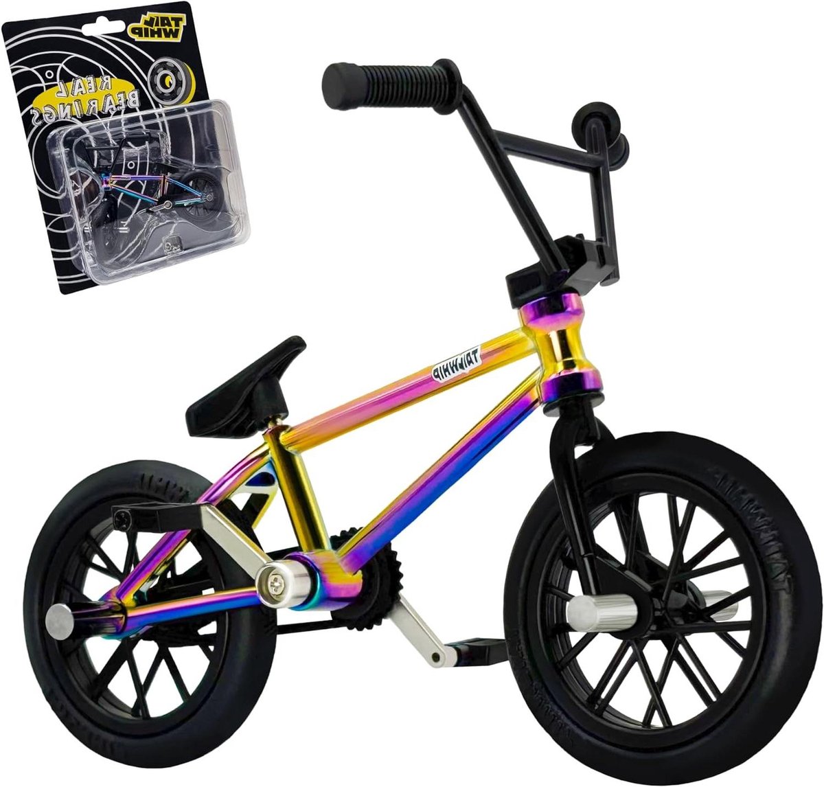 Mini BMX Speelgoed - Vingerfiets Mini Bike - Coole Trucs Uitvoeren - Echte Metalen Kogellagers - 1:18 Schaal - Multicolor