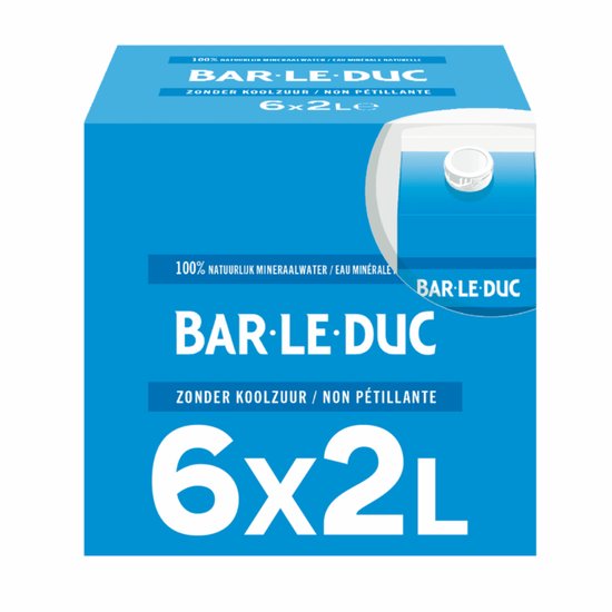 Water Bar-le-Duc koolzuurvrij 2 liter | 6 stuks