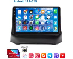ESSGOO CarPlay autoradio geschikt voor Ford Fiesta | 2009 t/m 2017 | Android 15 | Draadloos Apple CarPlay & Android Auto | 2GB + 32GB | QuadCore processor | 2009 2010 2011 2012 2013 2014 2015 2016 2017 | Bluetooth & Wifi | 12LED Achteruitrijcamera