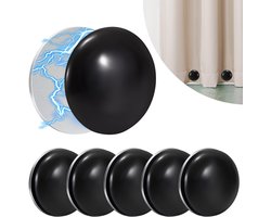 Allecto - - Magnetische Gewichten Voor Gordijnen - Sterke Magneten - Ideaal Voor Douches - Zwart - Voor Gordijnen - 6 Stuks