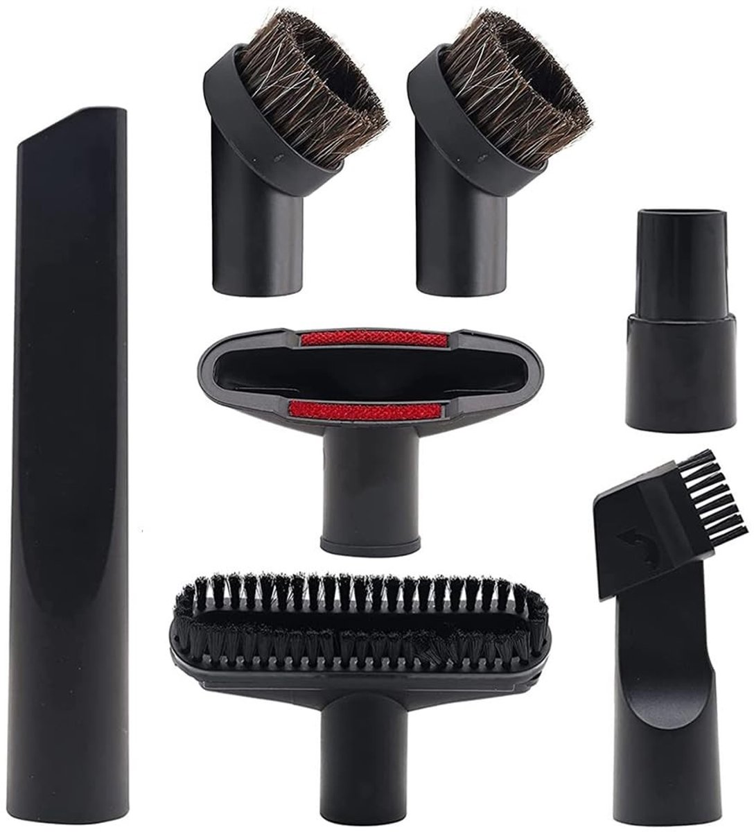 Cosensi - 7-Piece Vacuum Attachment - Accessoires voor stofzuiger - Complete set - 32mm & 35mm - Inclusief diverse nozzles - Geschikt voor Henry en...
