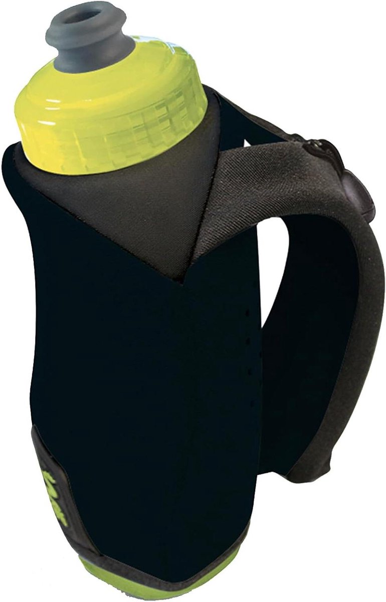 Handheld Waterfles - Sportfles Hardlopen - Hydratatie Onderweg - Laag Profiel Ontwerp - 298 g - Zwart
