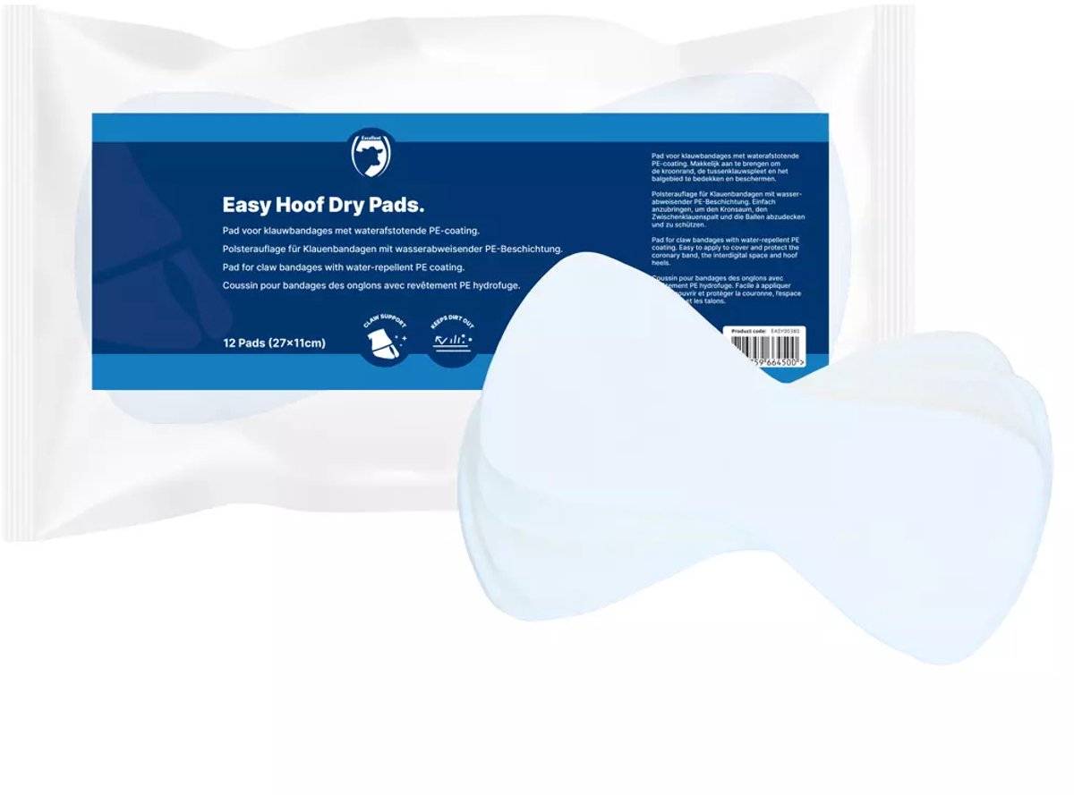 Easy Hoof Dry Pads - Klauwbandage Pad - Waterafstotende PE-coating - 12 Pads
