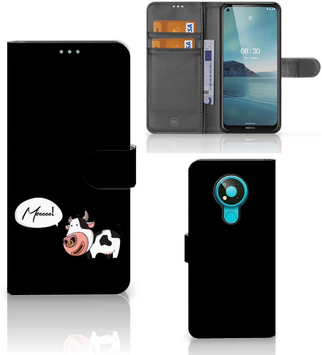 Nokia 3.4 Leuk Hoesje Cow