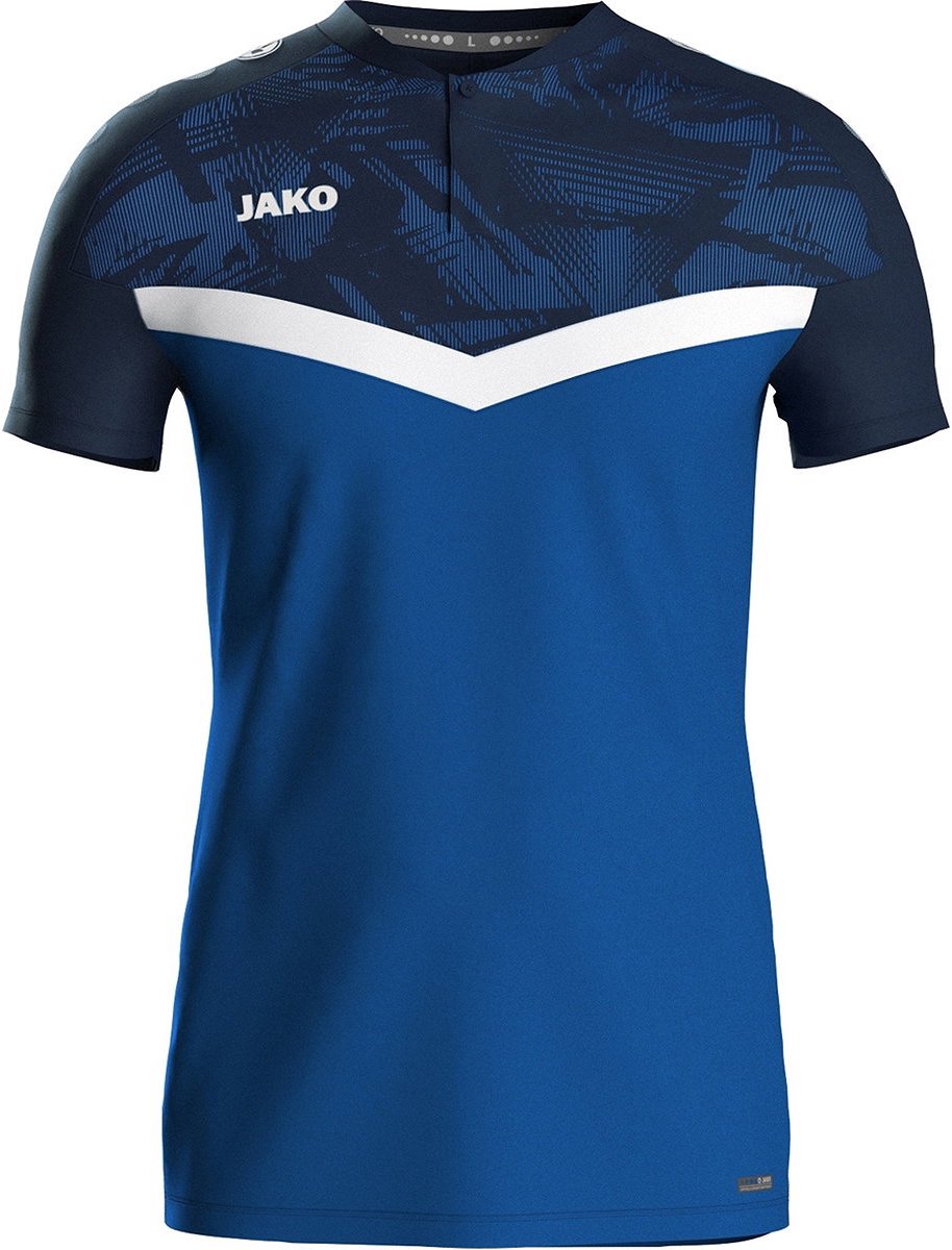 Jako Iconic Polo Heren - Royal / Marine | Maat: S