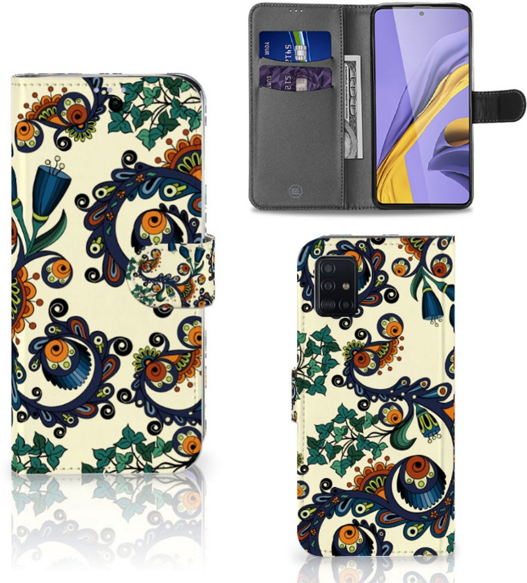 Wallet Case Samsung Galaxy A51 Barok Flower
