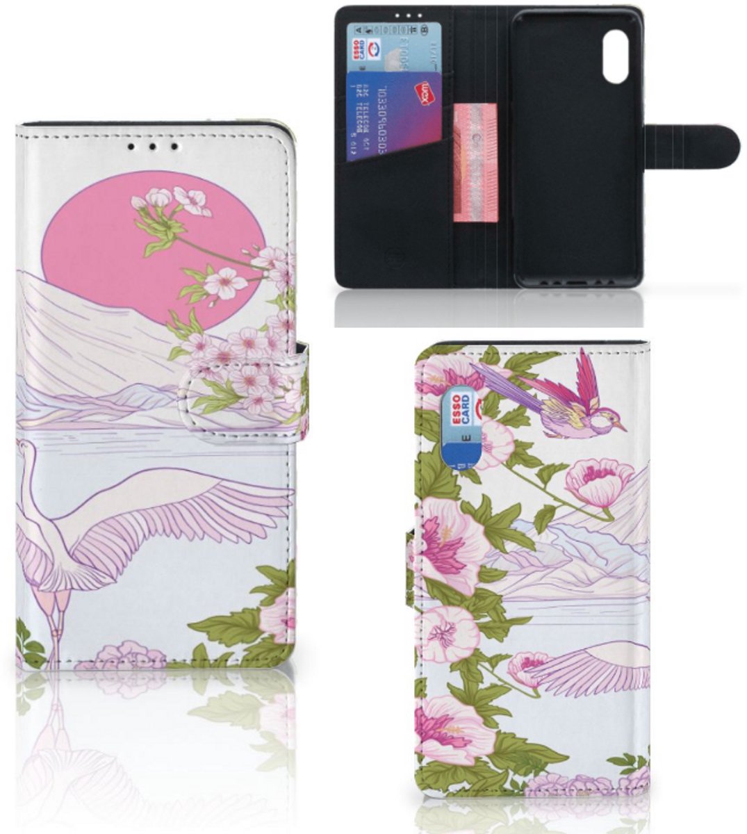 Samsung Xcover Pro Telefoonhoesje met Pasjes Bird Standing