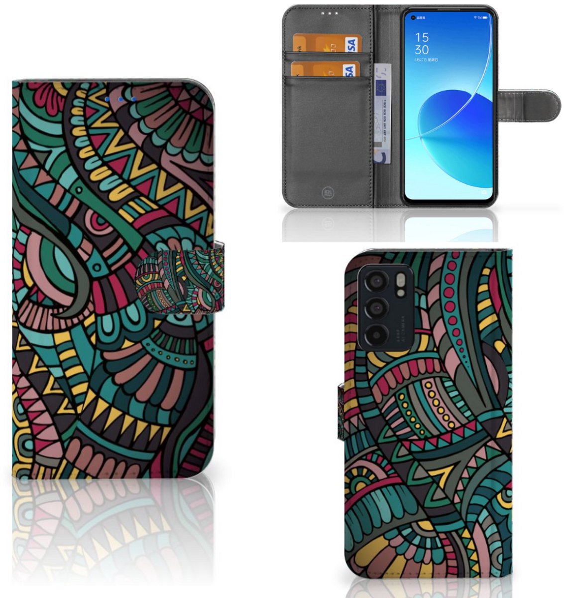 OPPO Reno6 5G Telefoon Hoesje Aztec