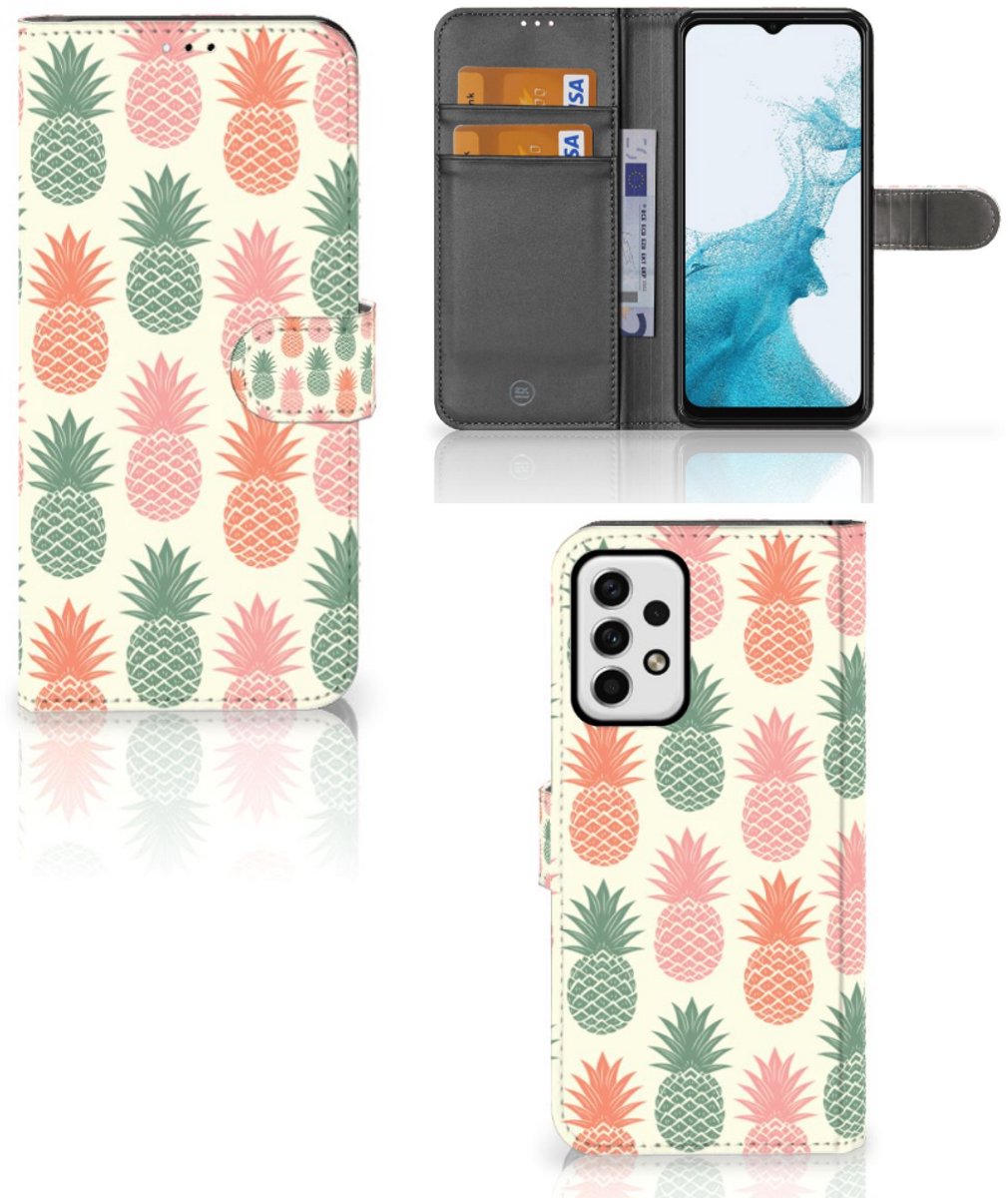 Samsung Galaxy A23 Book Cover Ananas