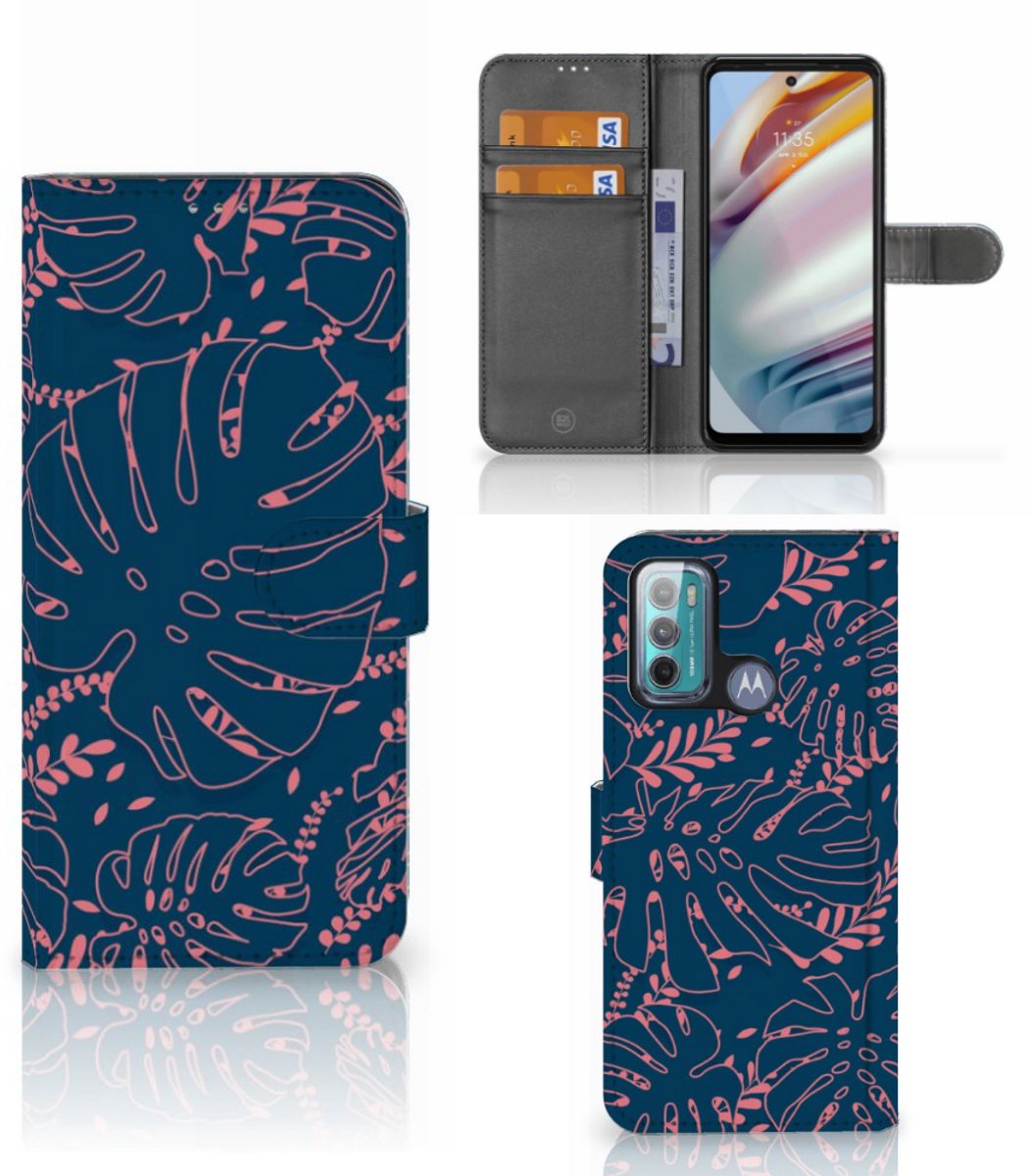 Motorola Moto G60 Hoesje Palm Leaves