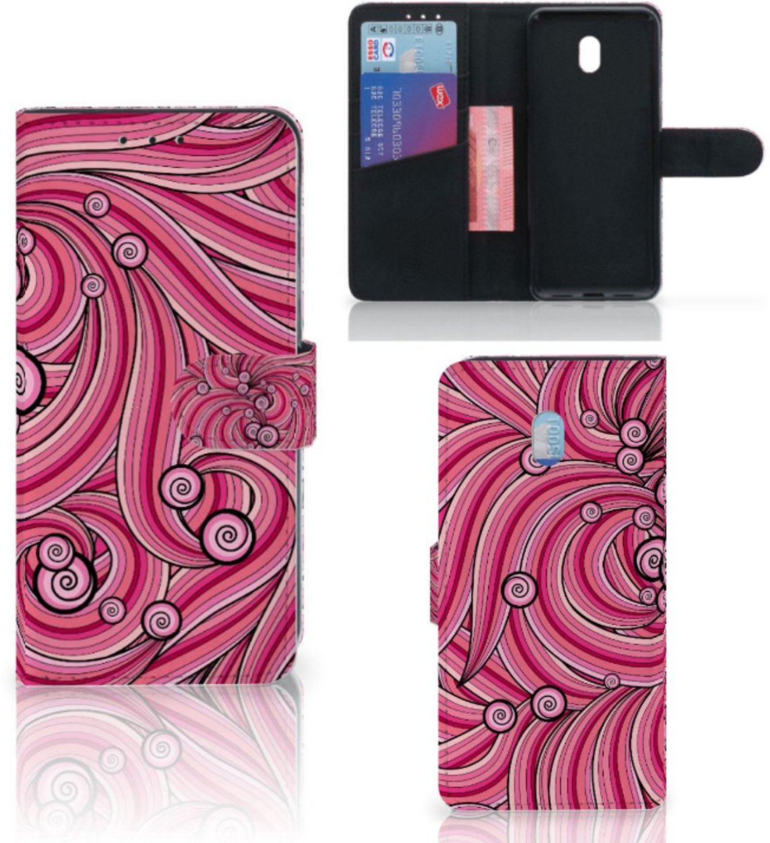 Xiaomi Redmi 8A Hoesje Swirl Pink