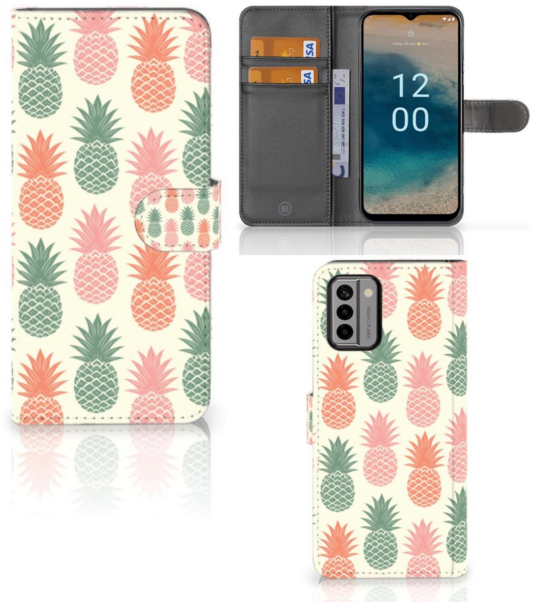 Nokia G22 Book Cover Ananas